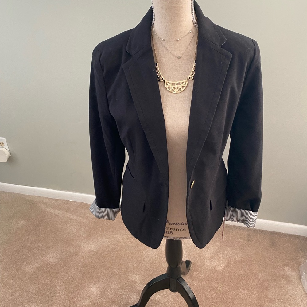 NWT Black Women's Tailored Blazer Jacket